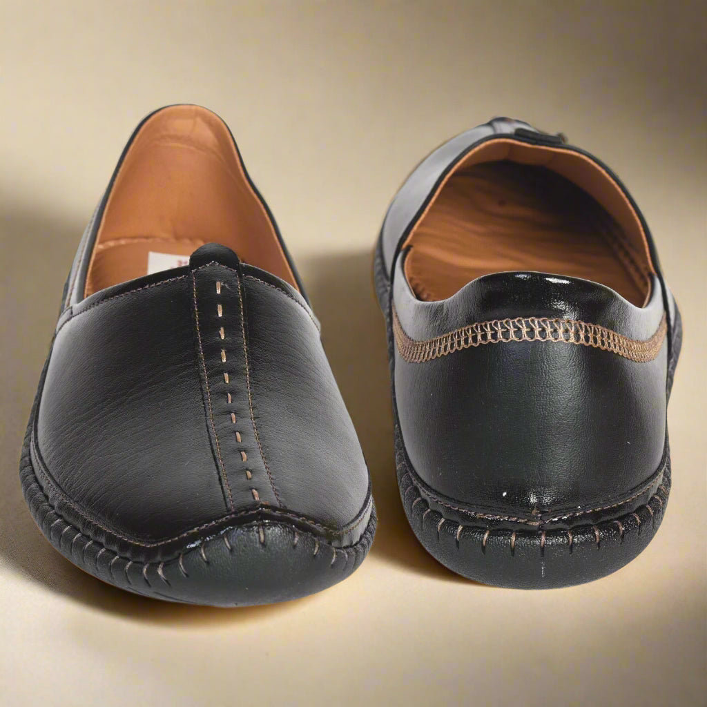 Kolapuri Centre Soft Cushion Sole Black Jutis