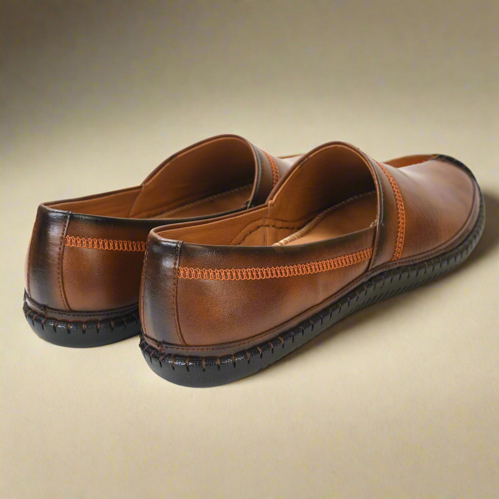 Kolapuri Centre Tan Men's Ethnic Jutis