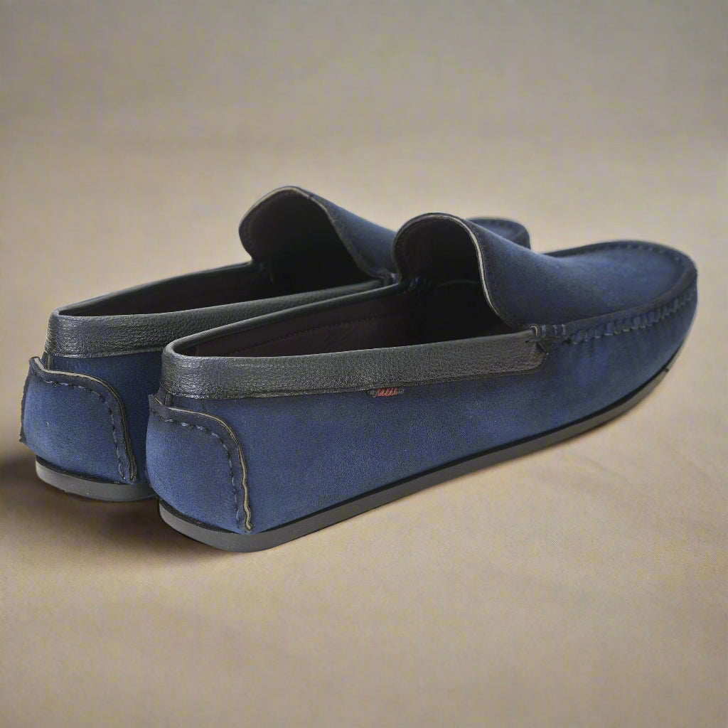 Kolapuri Centre Men's Blue Loafer Shoes