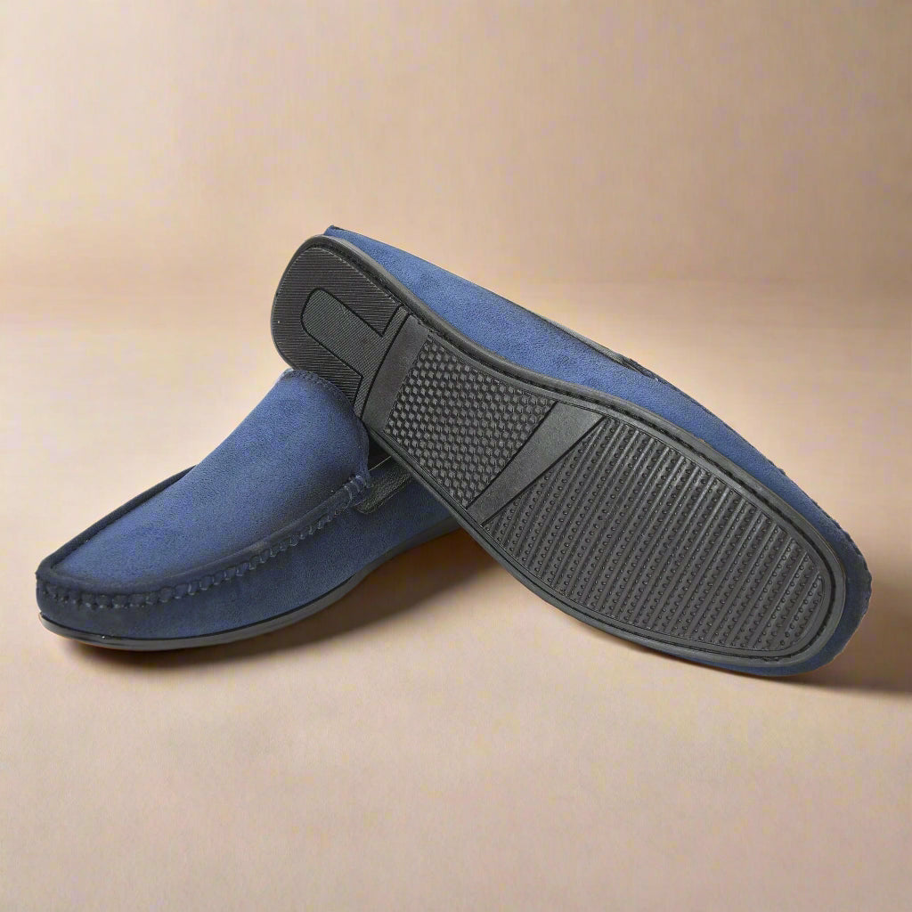 Kolapuri Centre Men's Blue Loafer Shoes