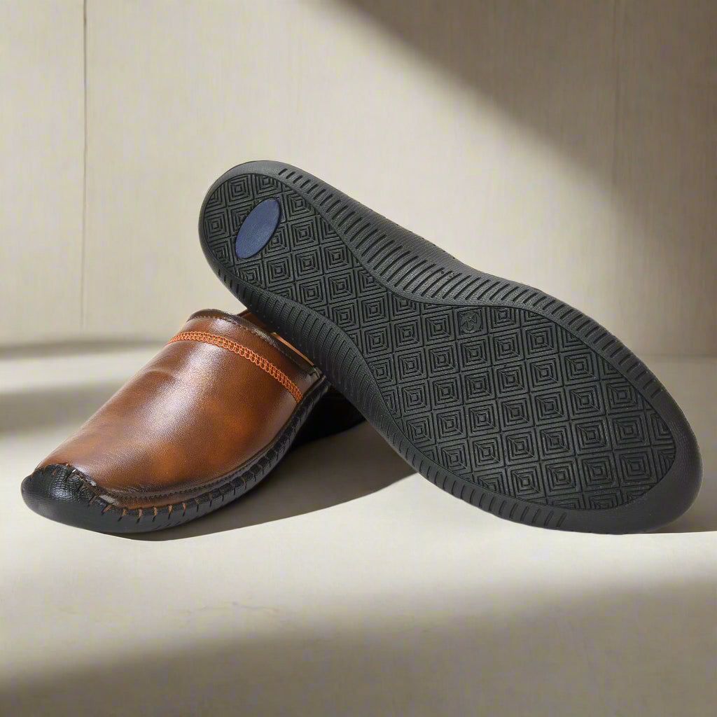 Kolapuri Centre Tan Men's Ethnic Jutis