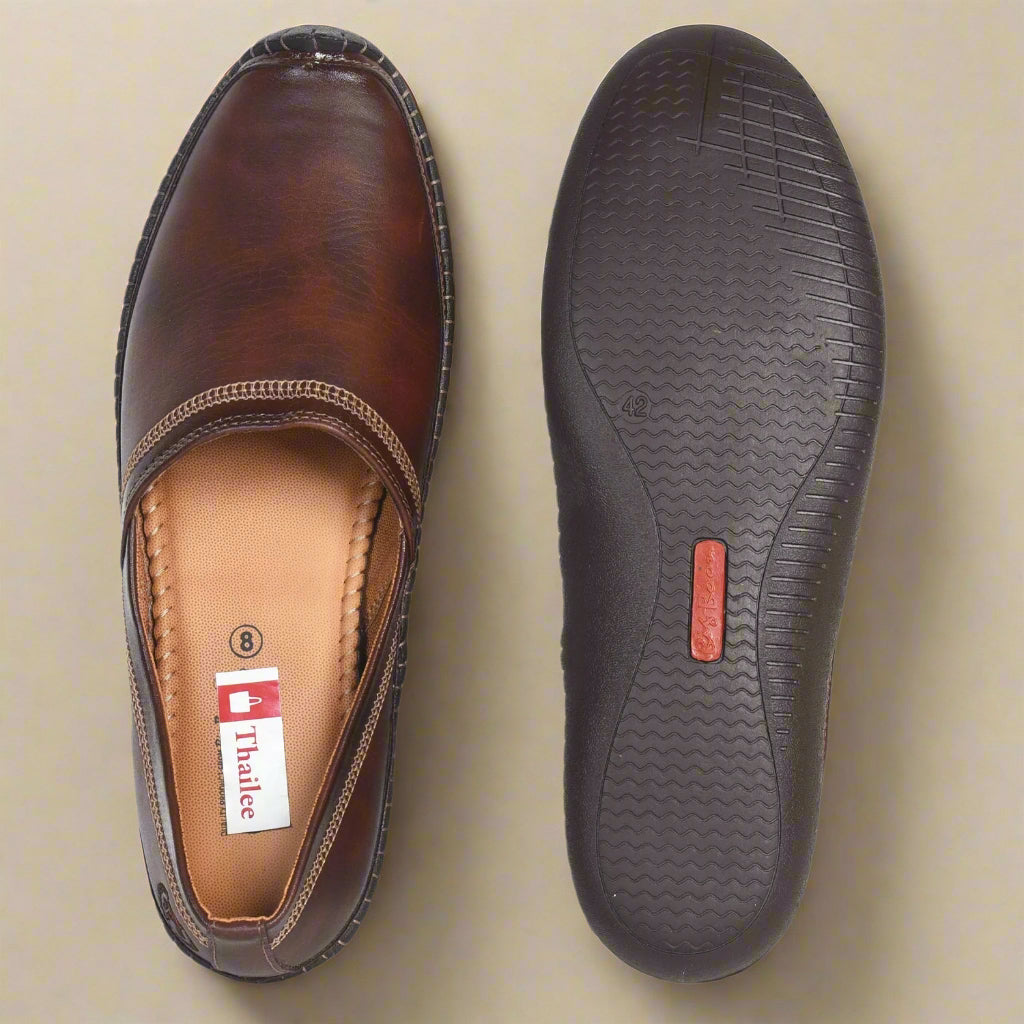 Kolapuri Centre Brown Men's Ethnic Jutis