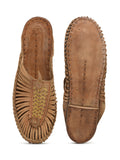 Pure Leather Tan Kolhapuri Sandals