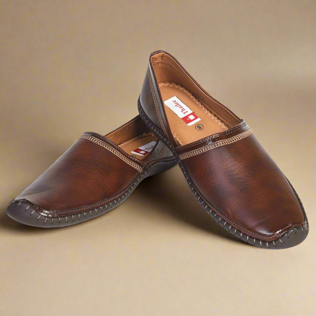 Kolapuri Centre Brown Men's Ethnic Jutis