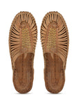 Pure Leather Tan Kolhapuri Sandals