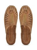 Pure Leather Tan Kolhapuri Sandals