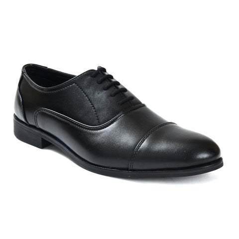 Men's Designer Black Lace Up Shoes