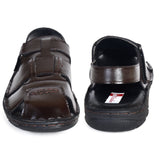 Kolapuri Centre Mens Brown Leather Sandals