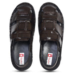 Kolapuri Centre Mens Brown Leather Sandals