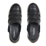 Men's Pure Leather Black Sandals