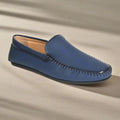 Kolapuri Centre Men's Blue Loafer Shoes