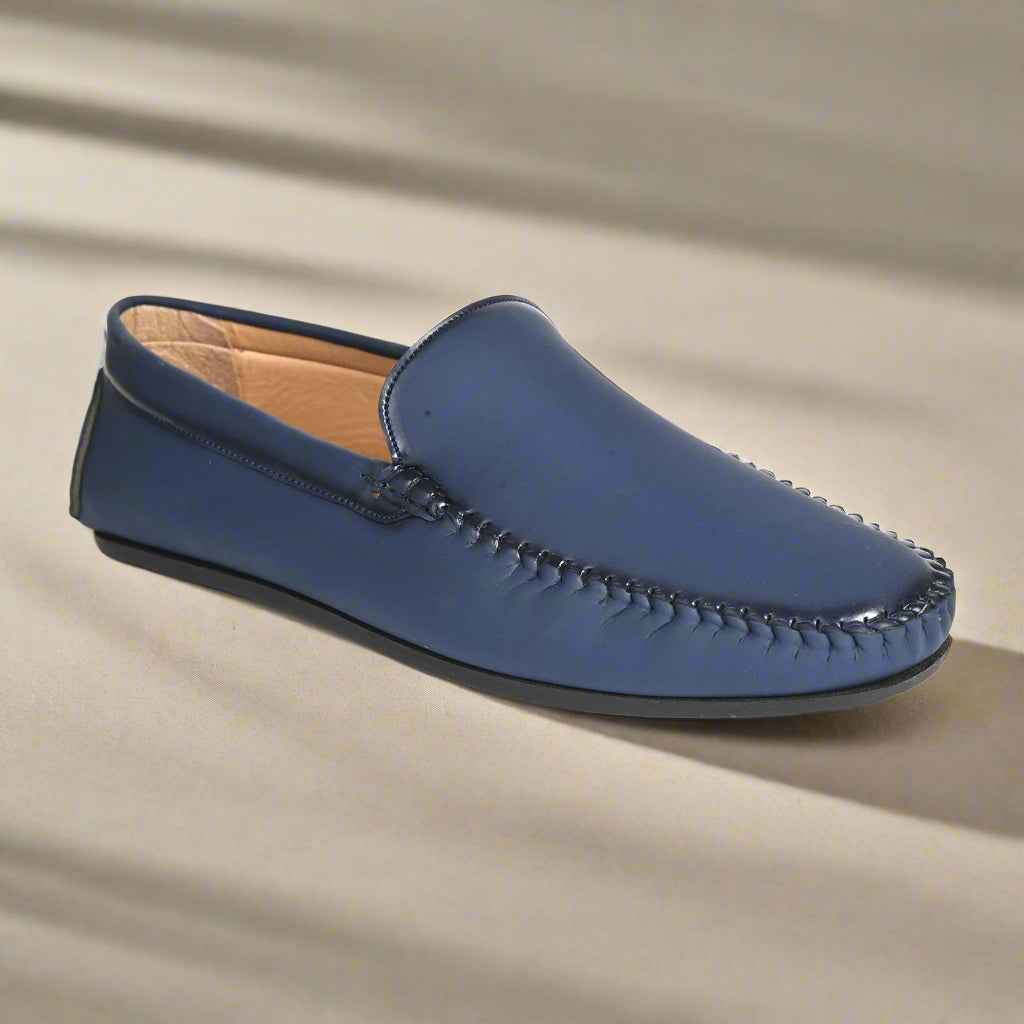 Kolapuri Centre Men's Blue Loafer Shoes