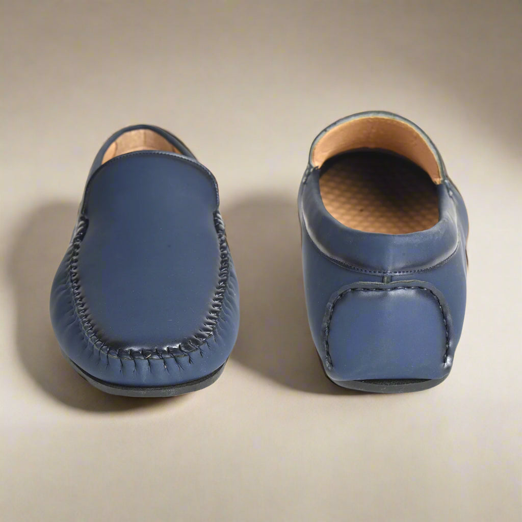 Kolapuri Centre Men's Blue Loafer Shoes