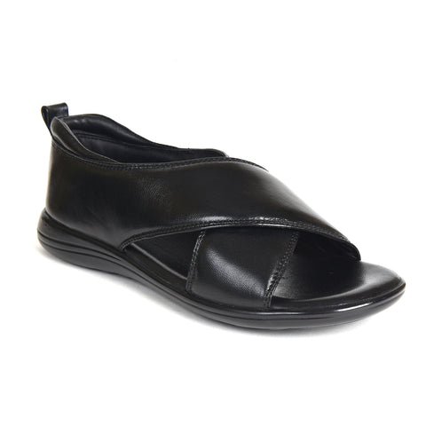 Men's Pure Leather Black Sandals